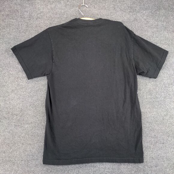 Riot Society Mens Apple Rainbow T-Shirt Black Medium Embroidered Logo - Picture 5 of 12